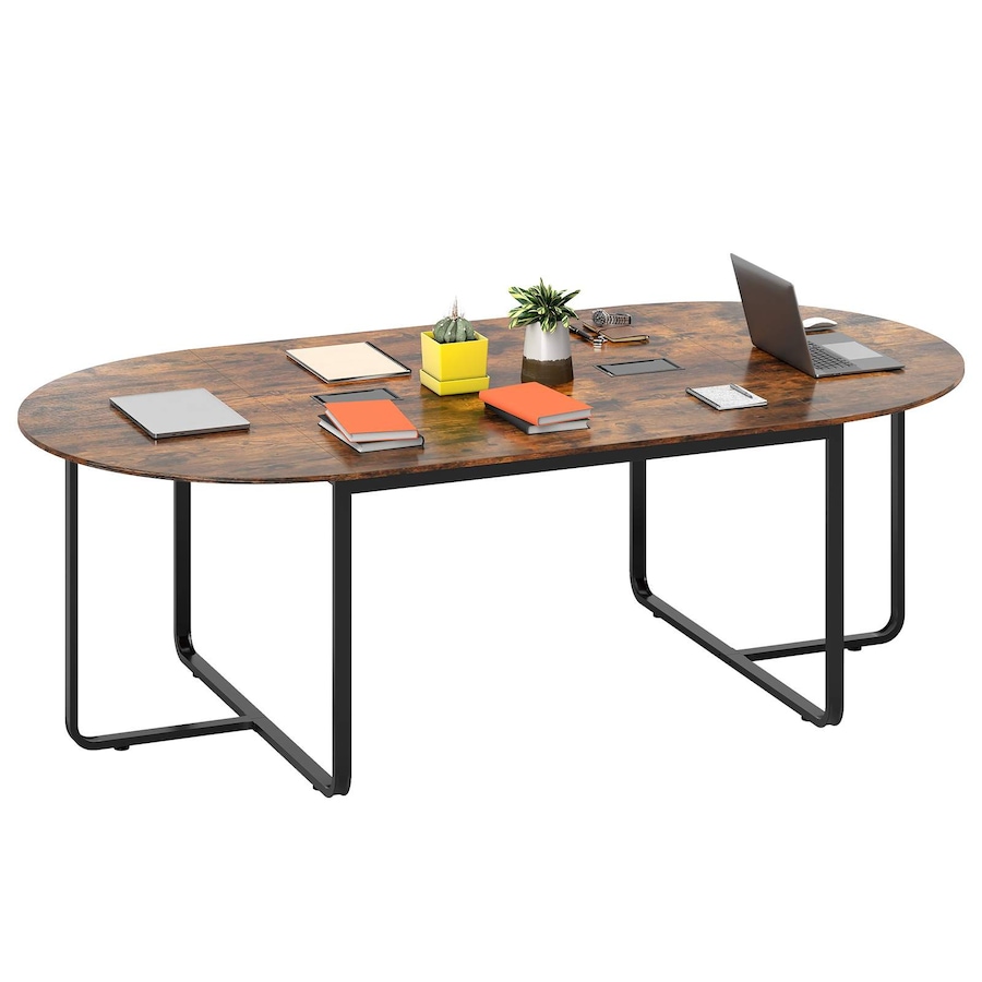 Costway 240.5cm Conference Table Extra Large Meeting Room Table Office Writing Study Computer Desk