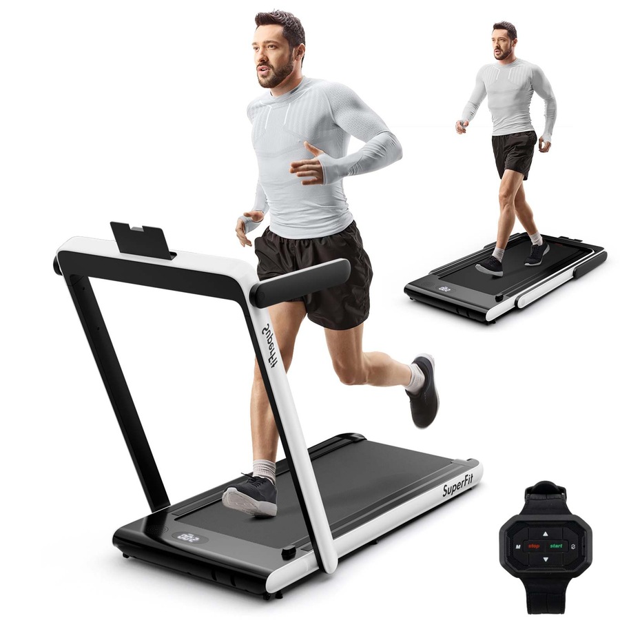 Buy Costway 2 in 1 Electric Treadmill Folding Incline Running Machine w ...