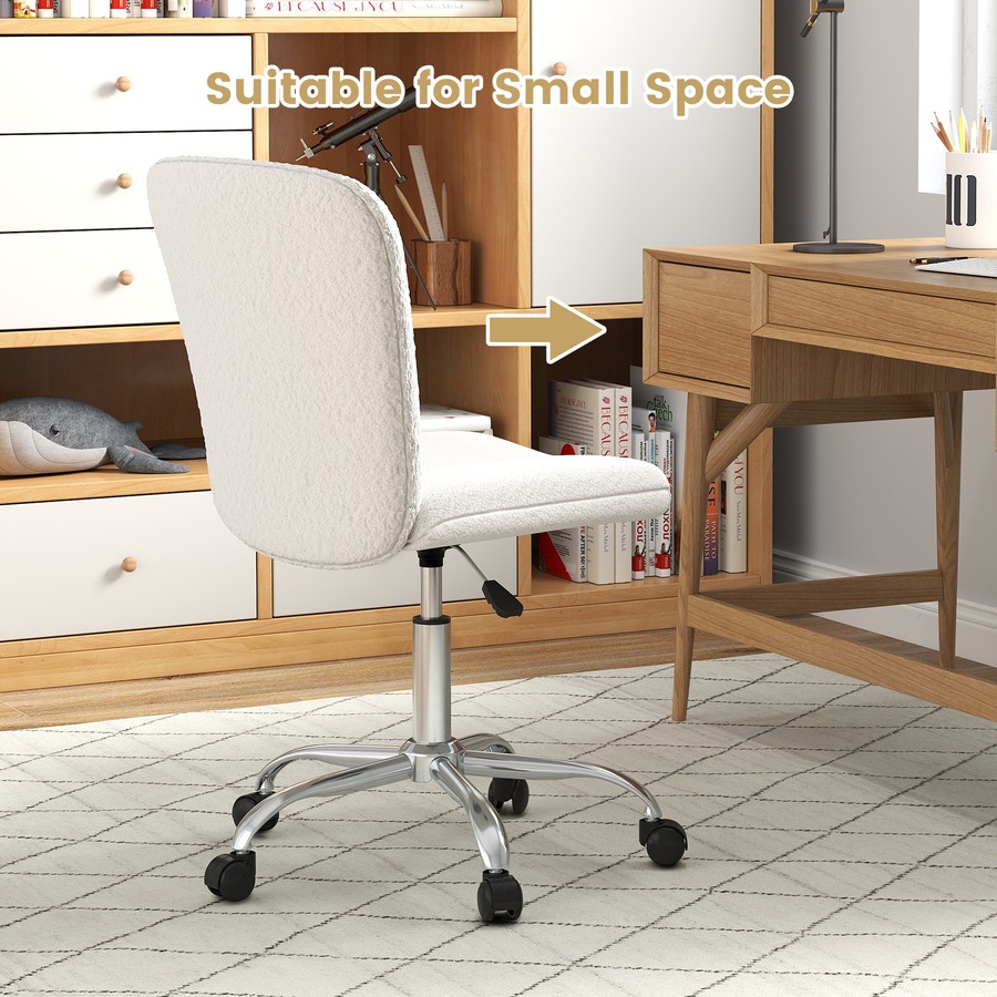 Costway 2PC Height-adjustable Ergonomic Mesh Office Chair Breathable Swivel Computer Desk Chair