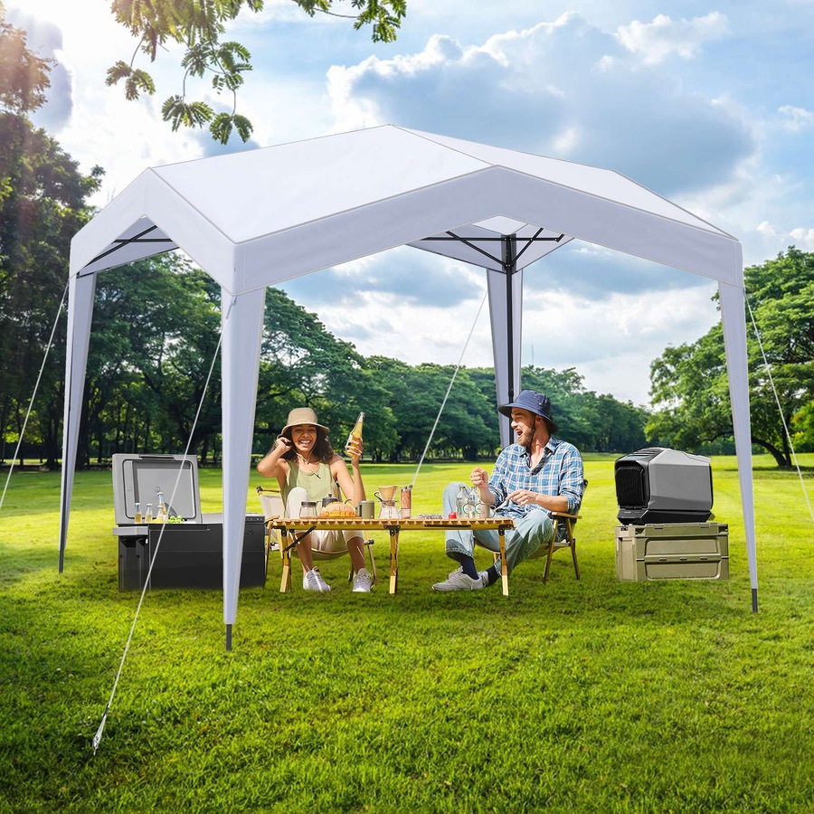 Buy Costway 3 x 3 m Pop up Canopy Tent w/4 Sidewalls & Foldable Mesh ...