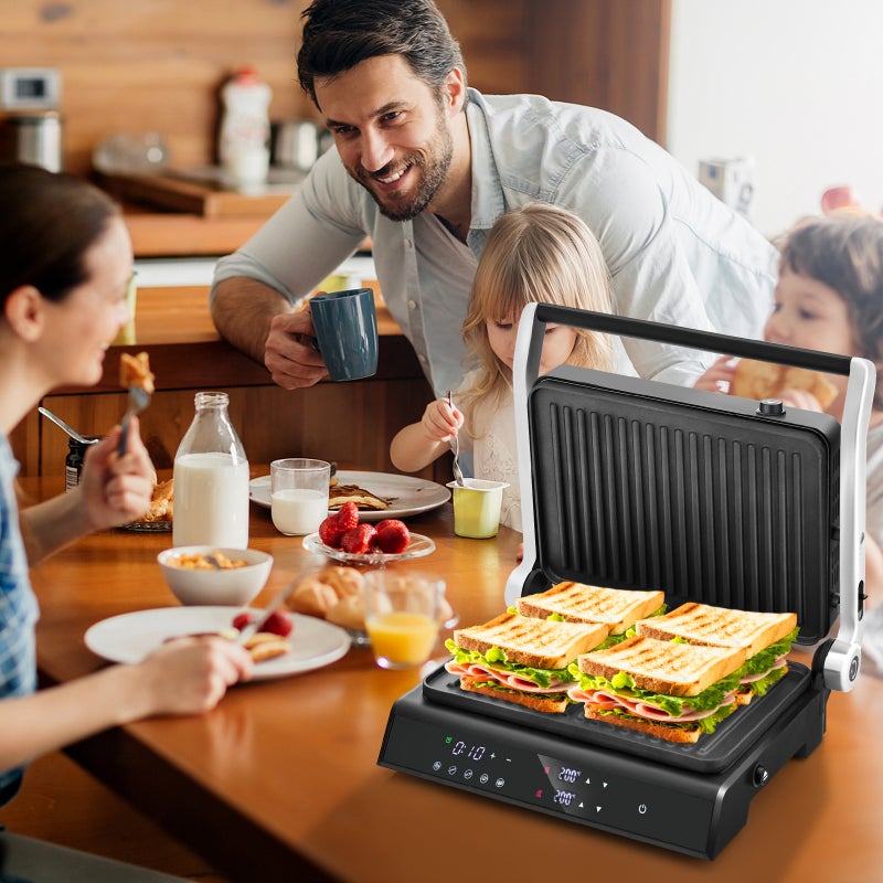 Electric Sandwich Grill 1280W E05300 Grey