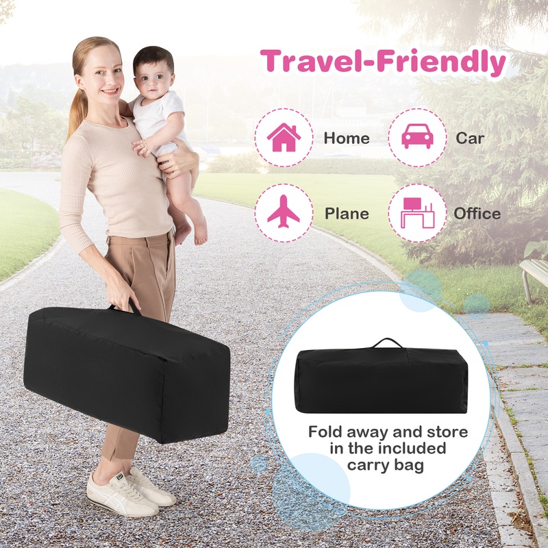 Buy Costway 4IN1 Portable Travel Cot Adjustable Baby Portacot Bedside