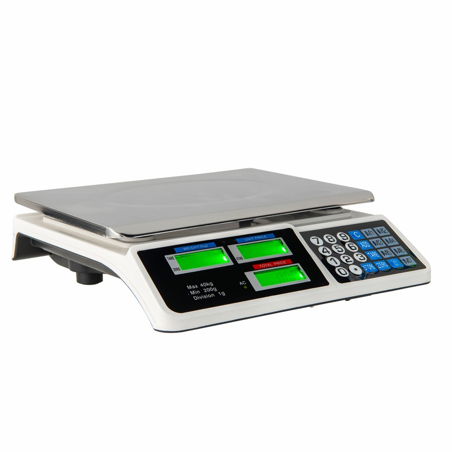 Costway 40kg Kitchen Digital Weight Scale Commercial Electronic Scale w/LCD Display Shop Market Kitchen