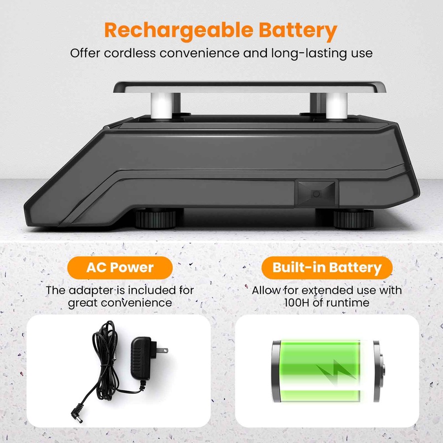 Costway 40KG Price Computing Scale Commercial Electronic Weight Scale Stainless Kitchen Digital LCD Food Scale Shop Market