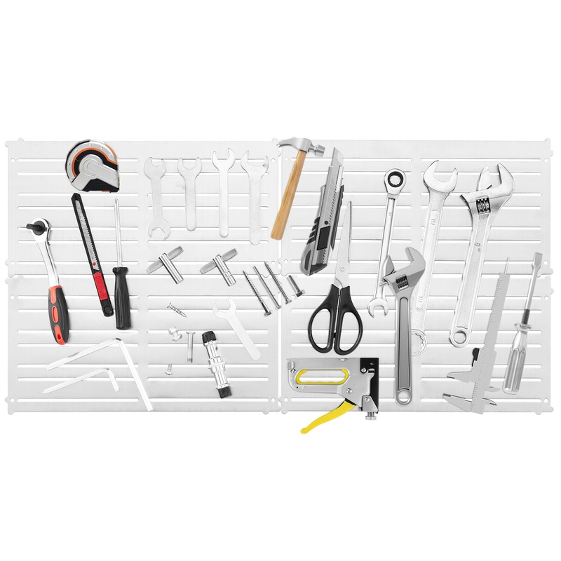 Buy Costway 4x Magnetic Tool Holder Panels Wall-mounted Parts Organizer ...