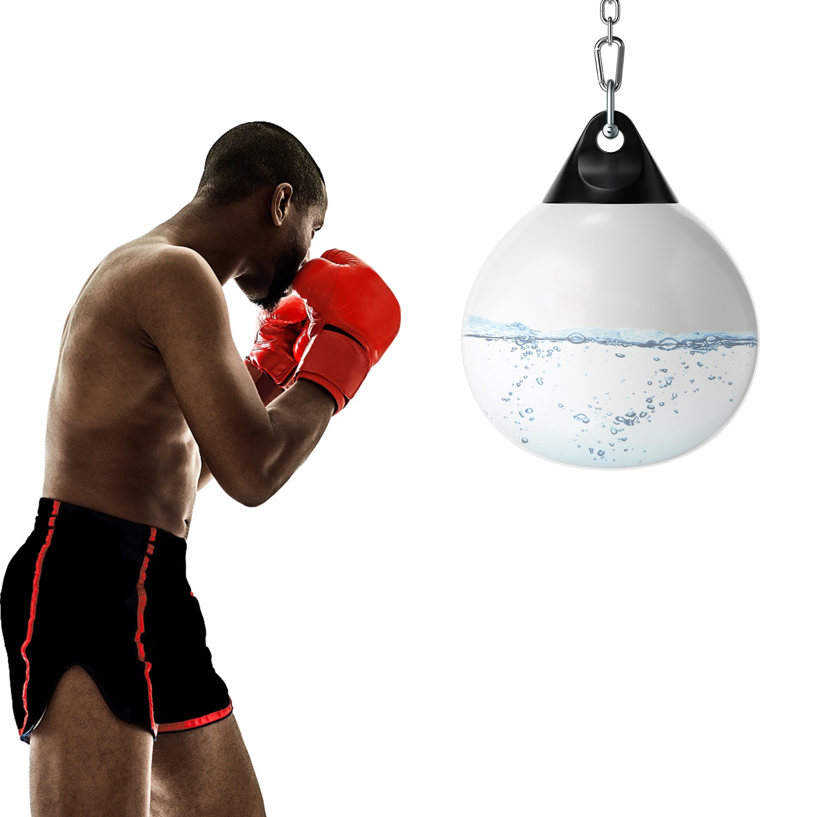 Costway 110lb Water Aqua Punching Bag - Heavy Duty With Adjustable Metal Chain