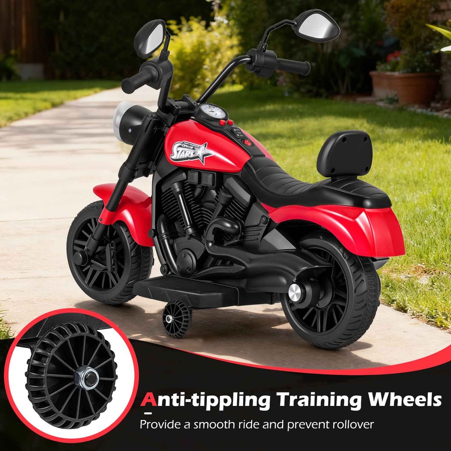 Buy Costway 6V Electric Motorcycle Battery Powered Ride on Car Toy ...