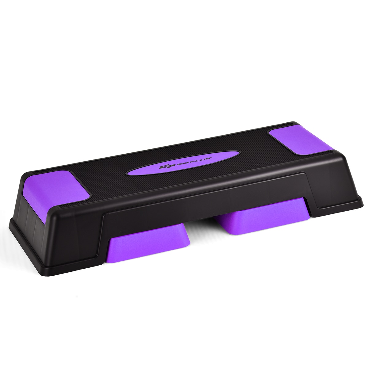 Costway Adjustable Aerobic Stepper Riser Workout Fitness Platform w/Non-slip Foot Pads Home Gym