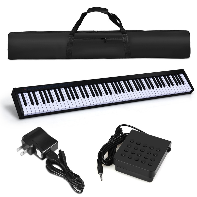 Buy Costway 88Key Electronic Keyboard Digital Piano w/Carry Bag
