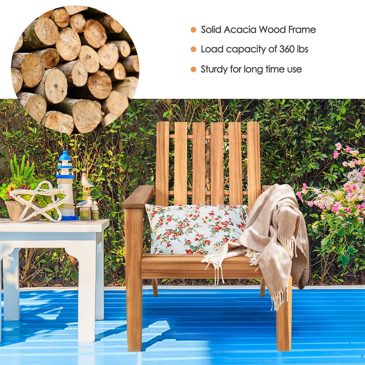 Adirondack store sun lounger