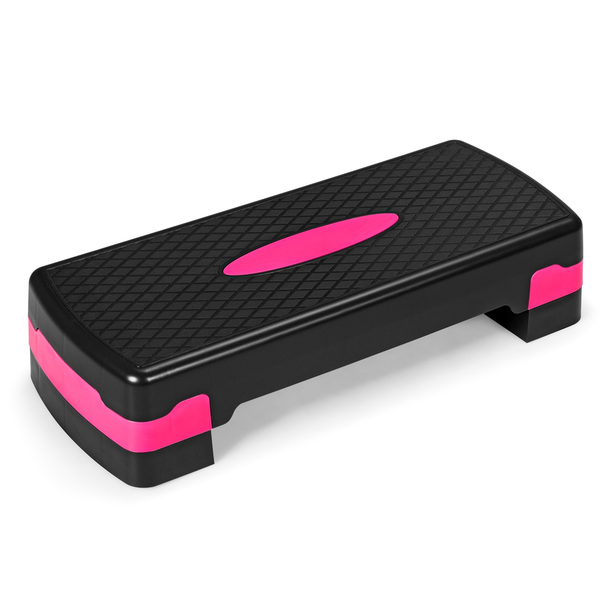 Costway Adjustable Aerobic Stepper Exercise Step Platform Cardio Fitness Bench w/4 Risers Gym