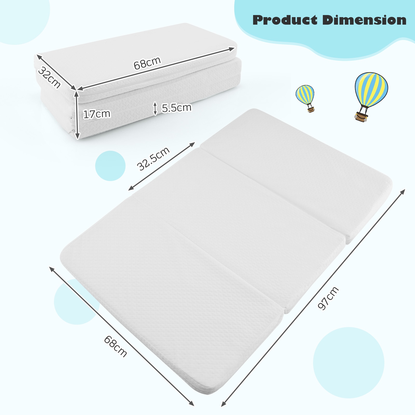 Portable shop cot mattress