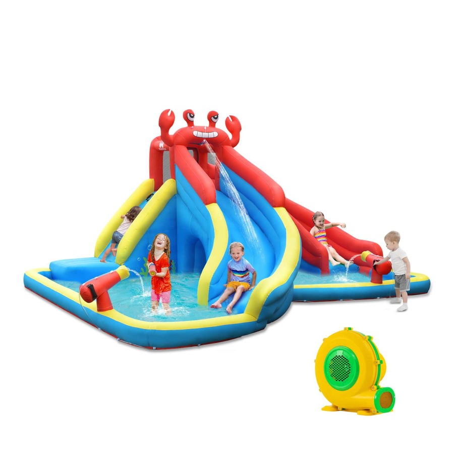 Buy Costway Crab Bounce House Water Park Inflatable Water Slide Jumping ...