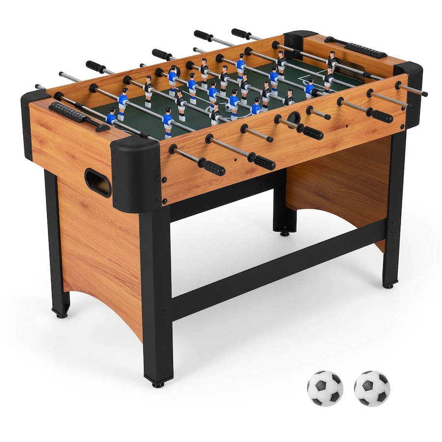 Costway Foosball Table 119CM Competition Full Size Soccer Game Table 22 Players 2 Balls Arcade Football Table Set