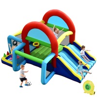 Costway Inflatable Bouncy Castle Outdoor Trampoline Jumping Playhouse w/Blower