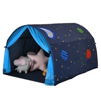 Costway Bed Tent Portable Playhouse Dream Tents w/Mosquito Net Carry Bag Brithday Gifts 1.4x1M