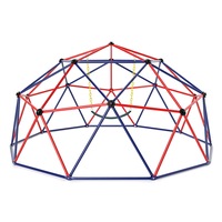 Costway Climbing Dome Swing Set Steel Geometric Climber Frame Outdoor Play Center Playground