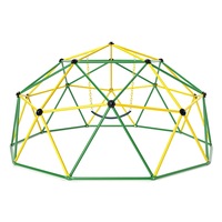 Costway Climbing Frame 3-4 PersonPlayset Metal Geometric Dome Climber Activity Center Green