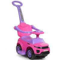 Costway Ride On Push Car Sliding Walking Car Toy w/Guardrails Pink