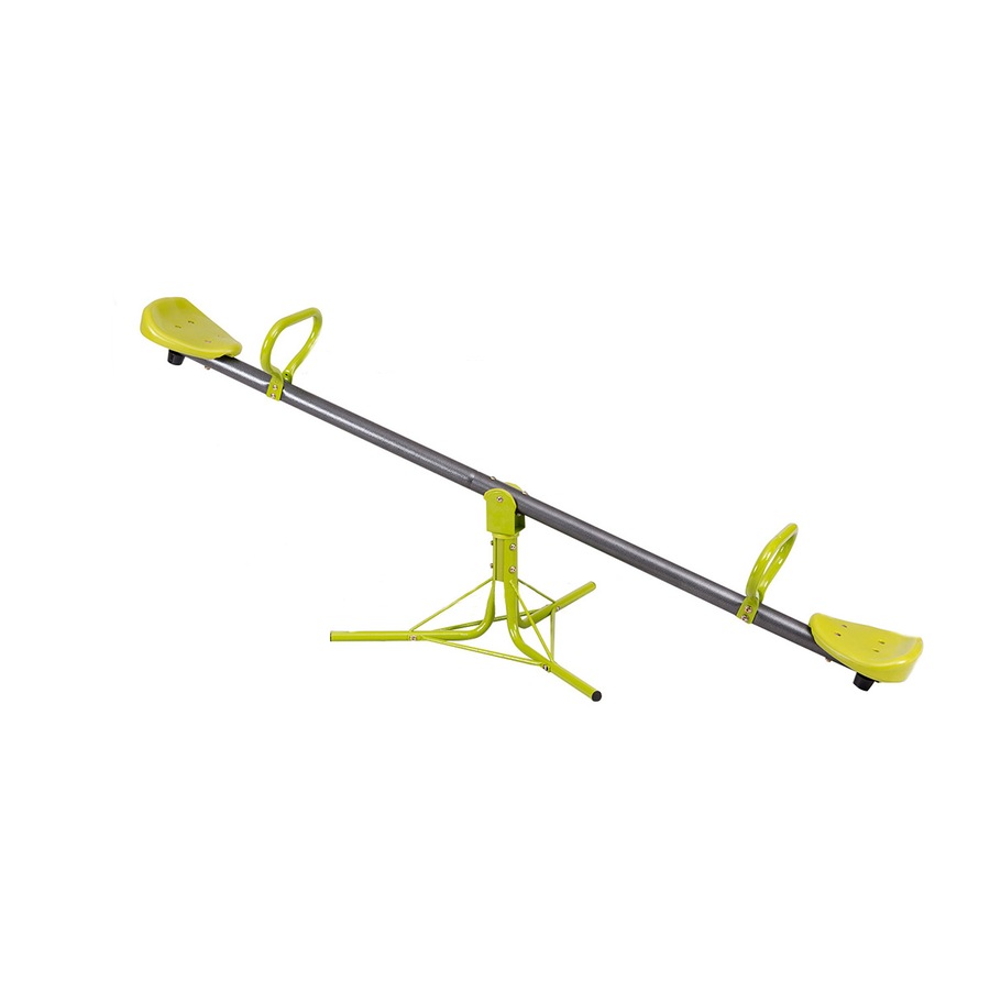 Costway Teeter Totter 360 Degree Rotation Outdoor Seesaw Play Set Green