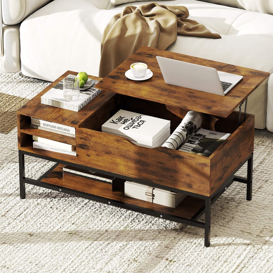 Buy Costway Lift Top Coffee Table Modern Center Table Lifting Tabletop ...