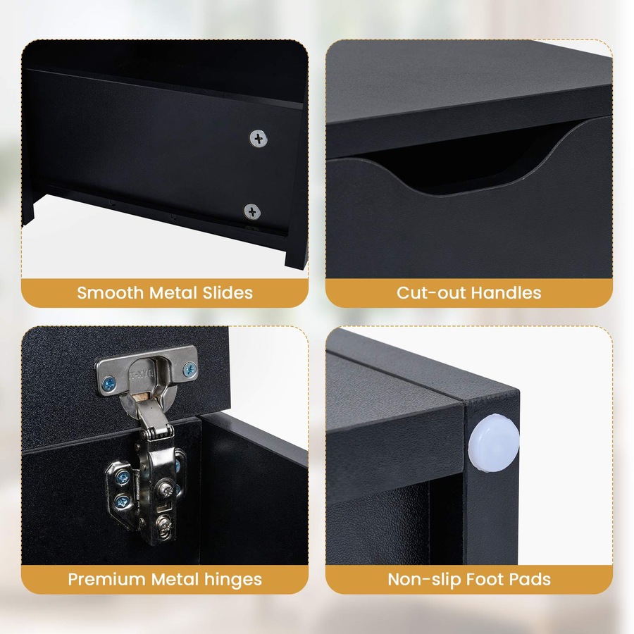 Costway Lift Top Coffee Table w/4 Storage Stool 3 in 1 Expandable Center Table Cocktail Table Dining Table Black