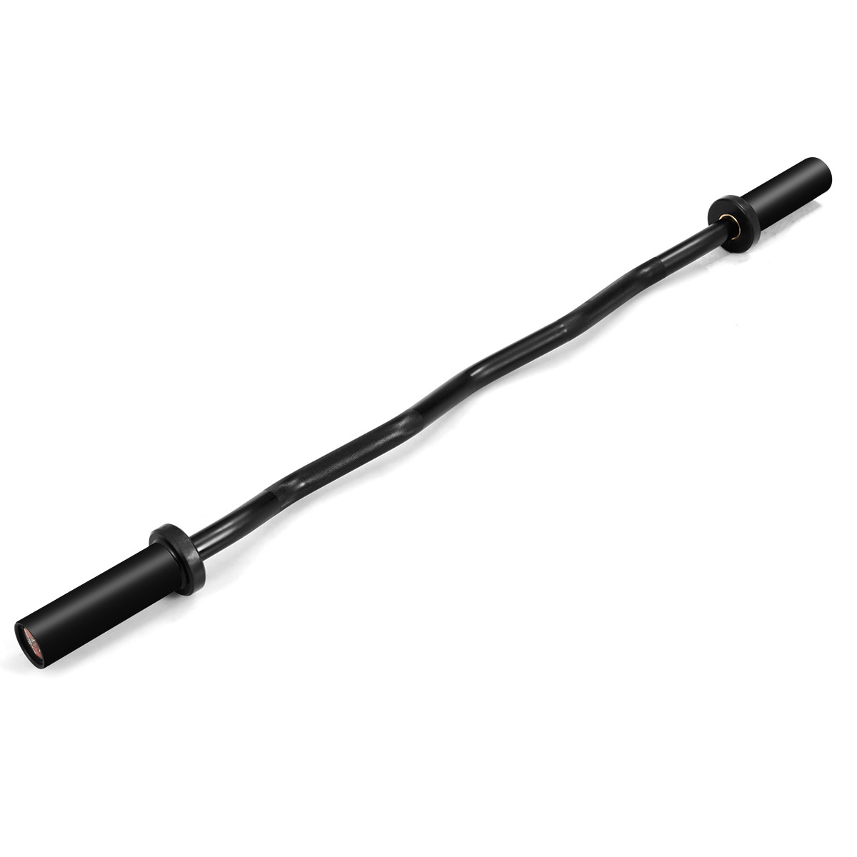Costway Olympic EZ Curl Barbell Bar Steel Weightlifting Strength Training Fitness Gym Home