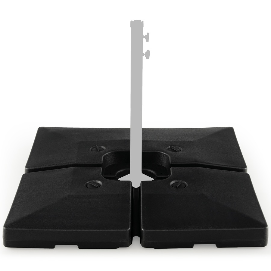 Costway Outdoor Umbrella Base Heavy Duty Cantilever Umbrella Holder Parasol Stand All Weather Black