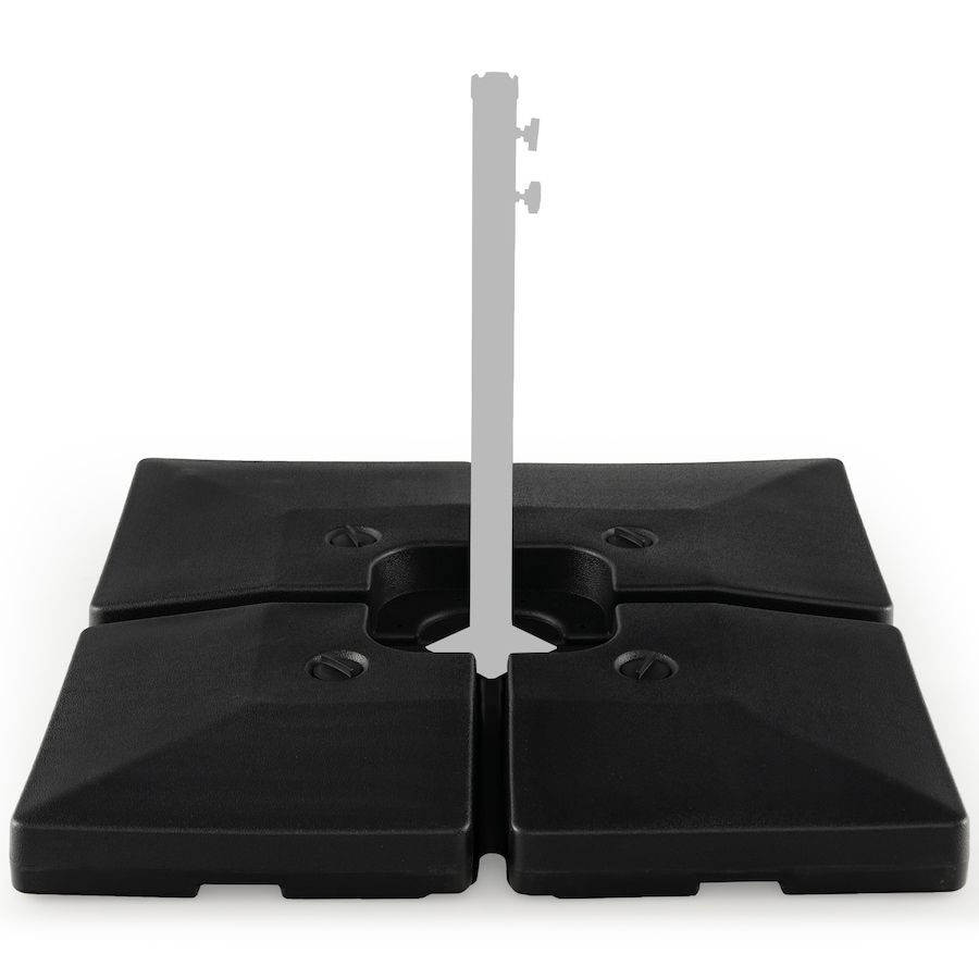 Costway Outdoor Umbrella Base Heavy Duty Cantilever Umbrella Holder Parasol Stand All Weather Black