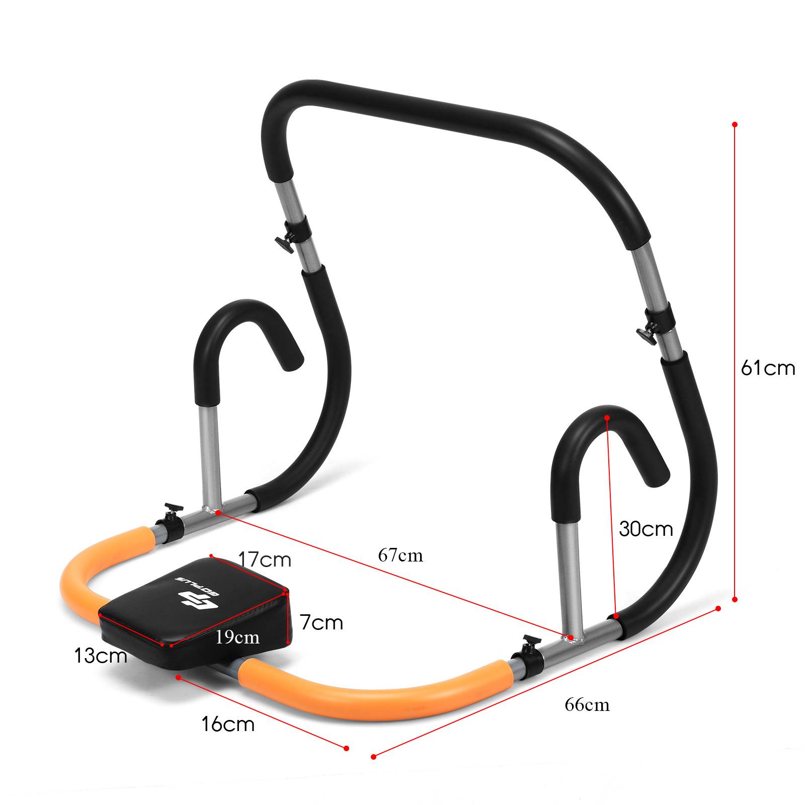Costway Portable Ab Cruncher Machine Workout Equipment Abdominal Exercise Black Australia