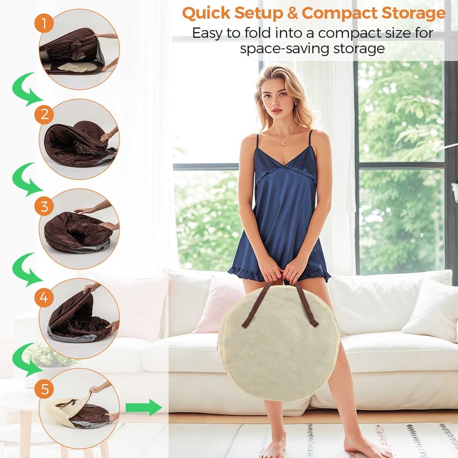 Costway Portable Steam Sauna Tent w/Timer 1000W 3L Steam Generator Remote Control & Foot Massager Spa