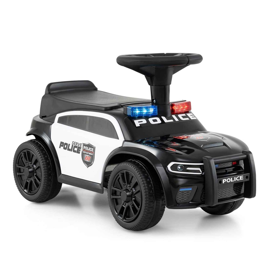 Costway Push Ride on Car Sliding Car Foot-to-Floor Police Car Electric Vehicle Toy Gift
