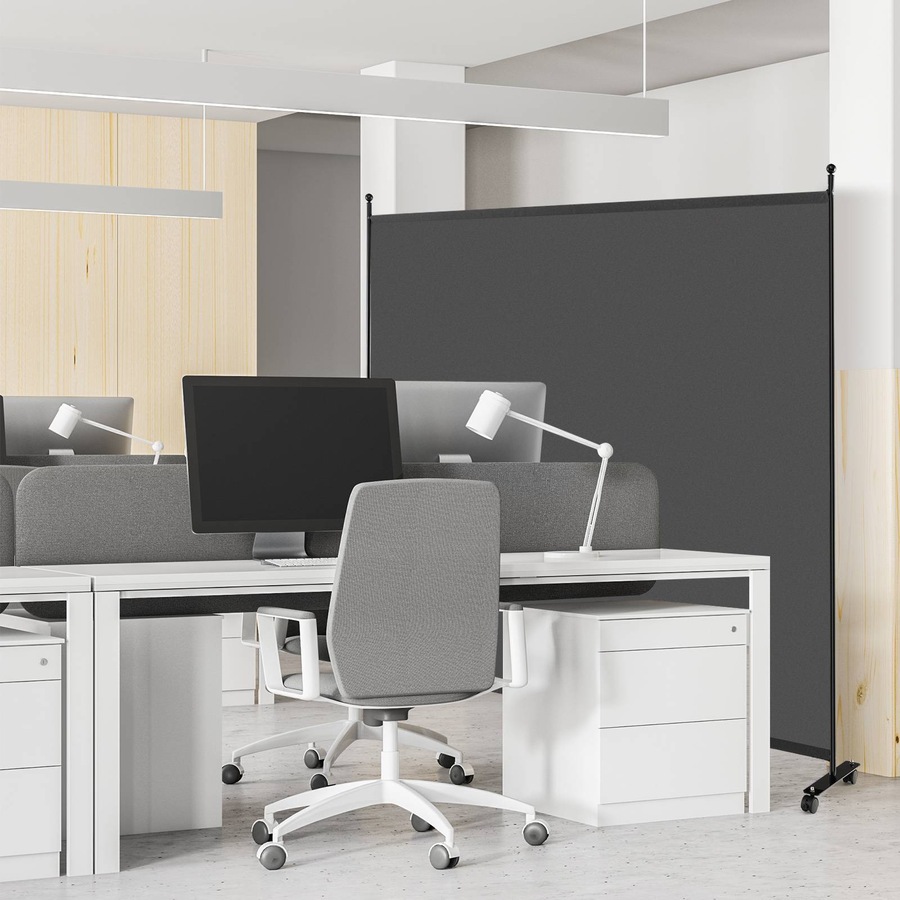 Buy Costway Single Panel Rolling Room Divider Privacy Screen Room ...