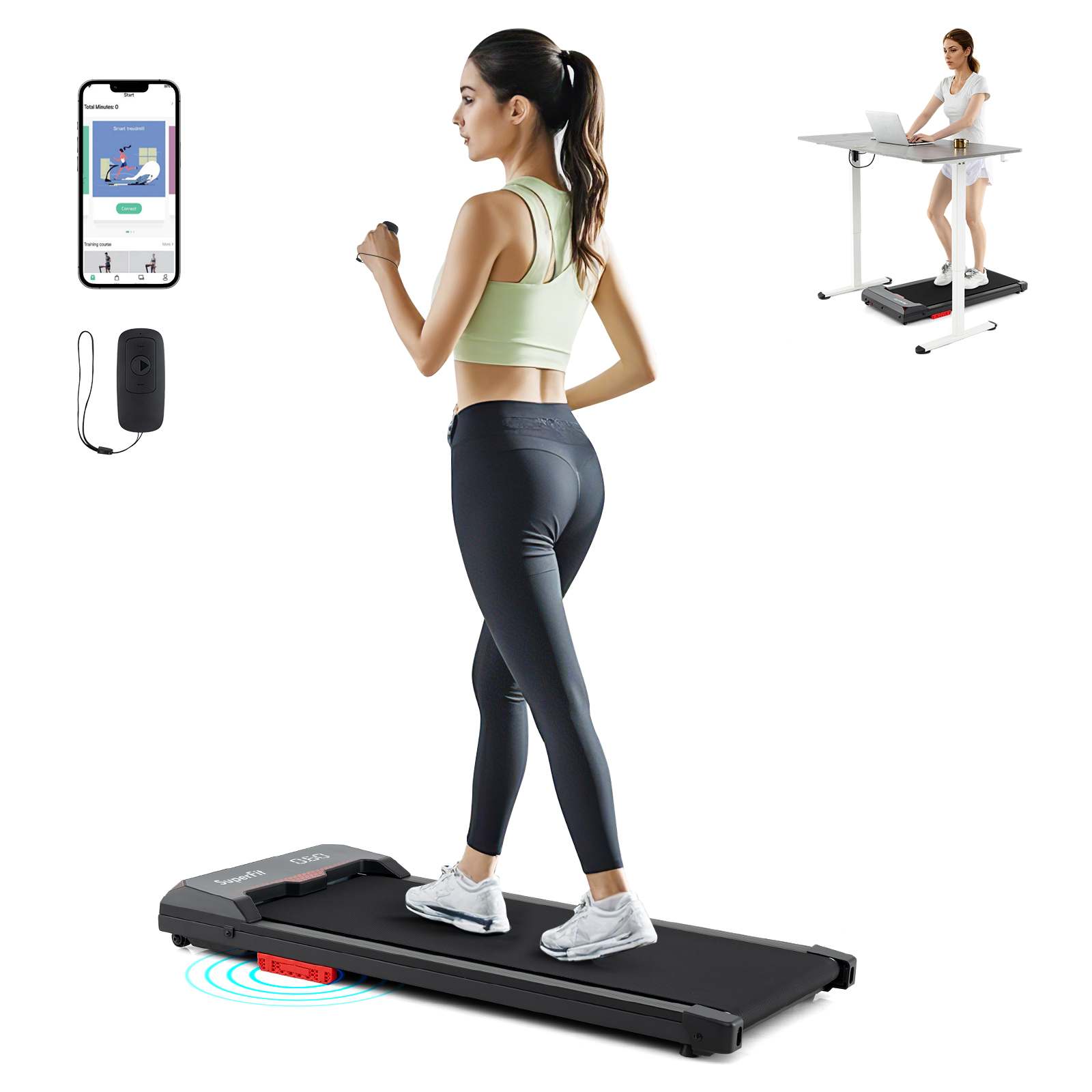 Costway Walking Machine Electric Treadmill Running w/LED Display & Remote Control Home
