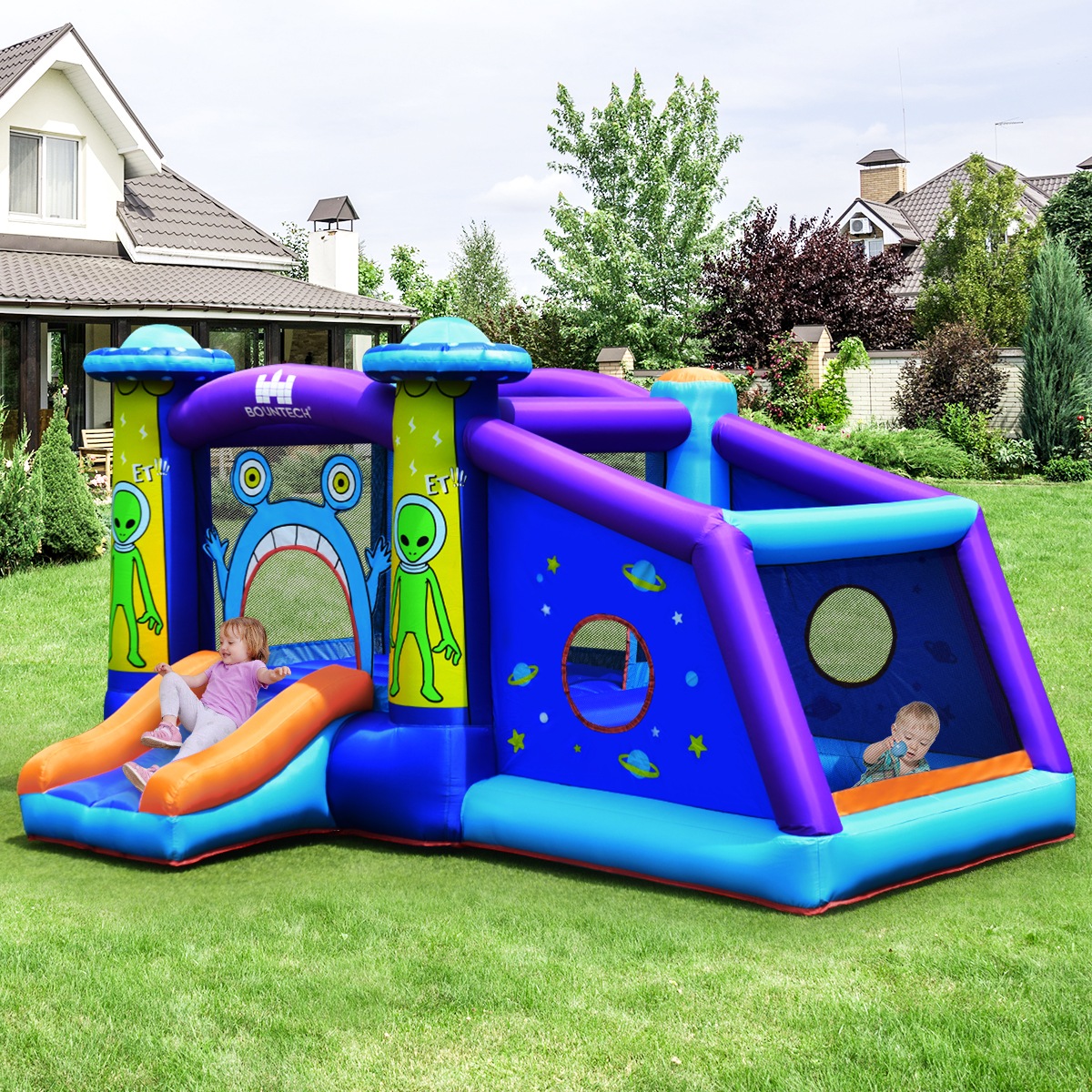 Inflatable Kids Jumping Castle Bounce House Play Slide Toy Outdoor ...