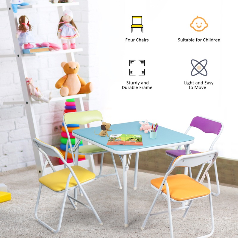 fold up childrens table and chairs