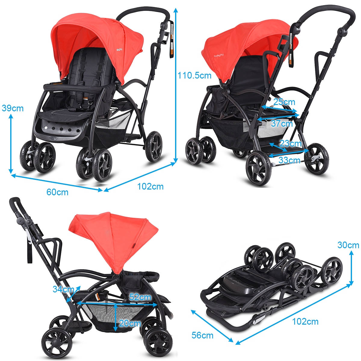 tandem pram afterpay