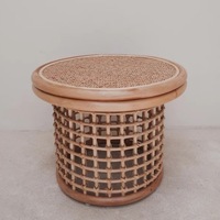 Baha Crafts Palmie Round Side Table
