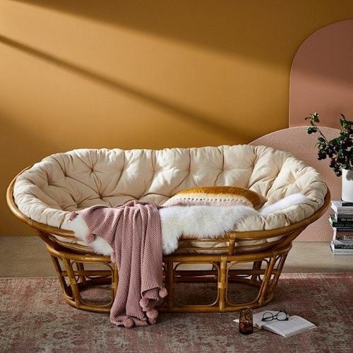 Buy Zohi Interiors Premium Papasan Loveseat MyDeal   C R Wholesale Premium Papasan Loveseat 5750073 05 