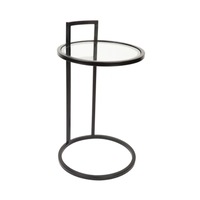 Luxe Living Maxie Sofa Side Table in Black