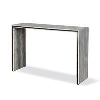 Emporium Bone Inlay Console in Stripe Black