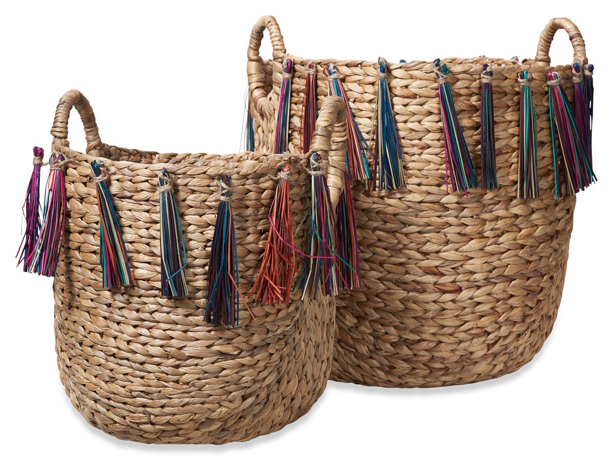 Casa Amira Set of 2 Woven Baskets
