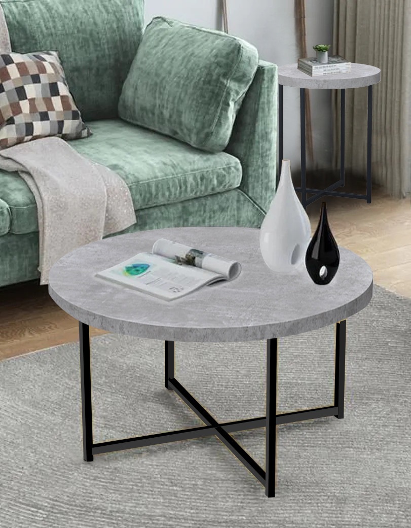 Faux concrete 2024 coffee table