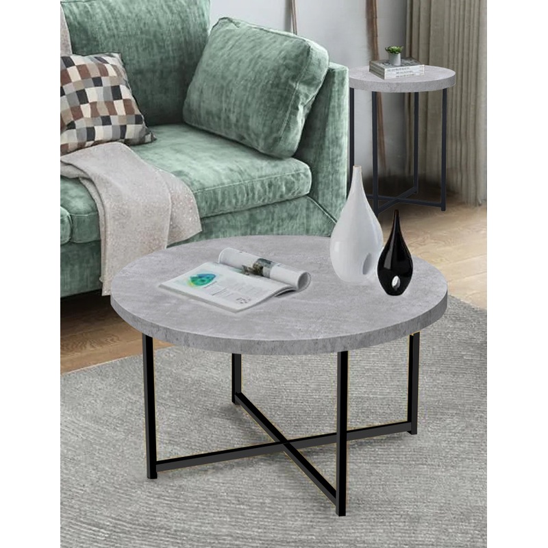 Buy Casa Harper's (Flat-Pack) Faux Concrete Coffee Table - MyDeal