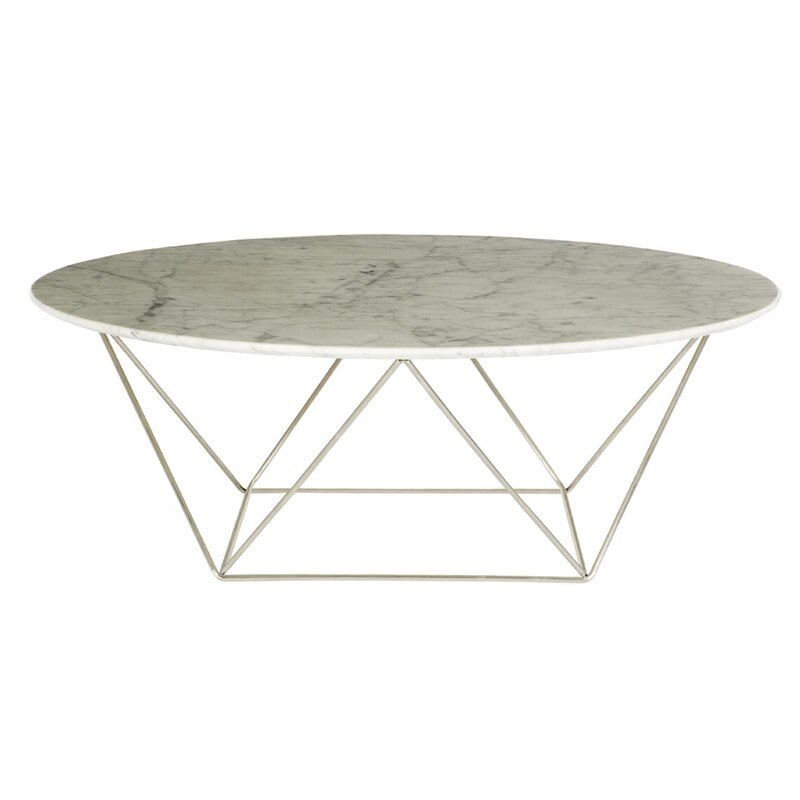 globewest como marble coffee table