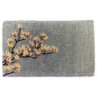 Habitate Magnolia Premium Door Mat in Grey