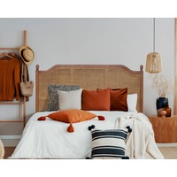 Winnipeg & Sons Vascalles Rattan Headboard in Oak