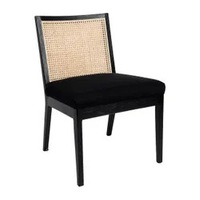 Luxe Living Kane Black Rattan Dining Chair