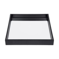 Luxe Living Miles Mirrored Tray Range in Black