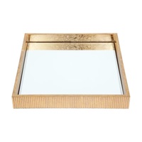 Luxe Living Miles Mirrored Tray Range in Gold